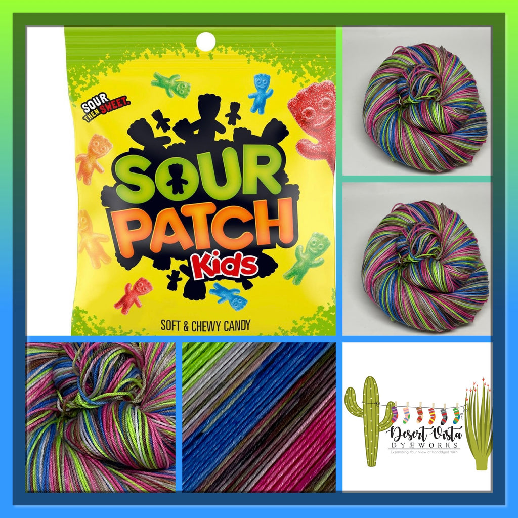 Sour Patch ZomBodys Six Stripe Self Striping Yarn