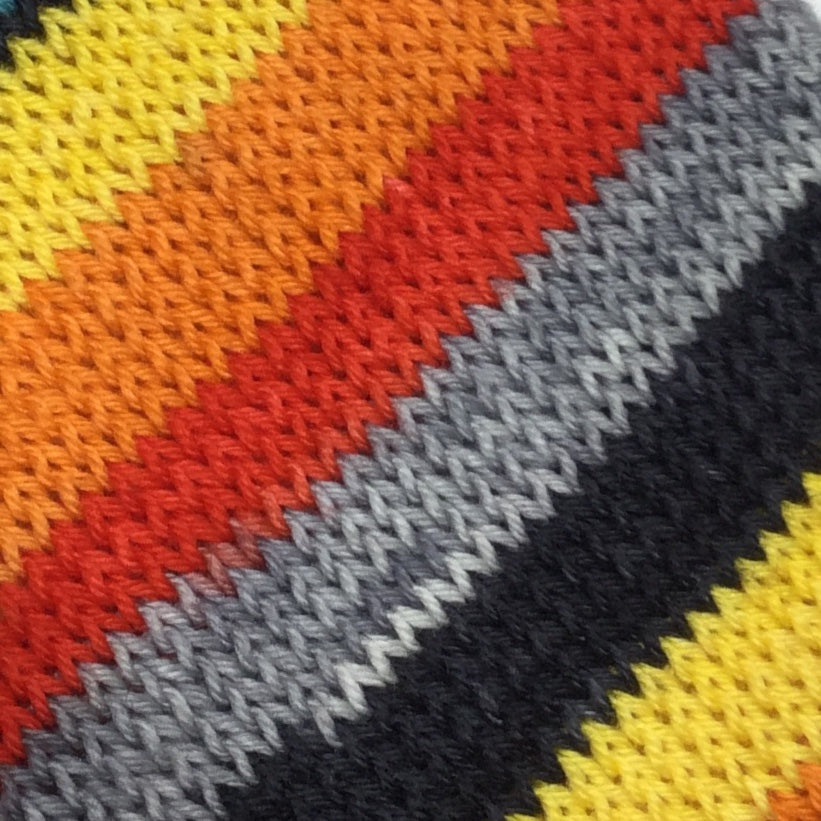 Marigold Skull Five Stripe Self Striping Yarn
