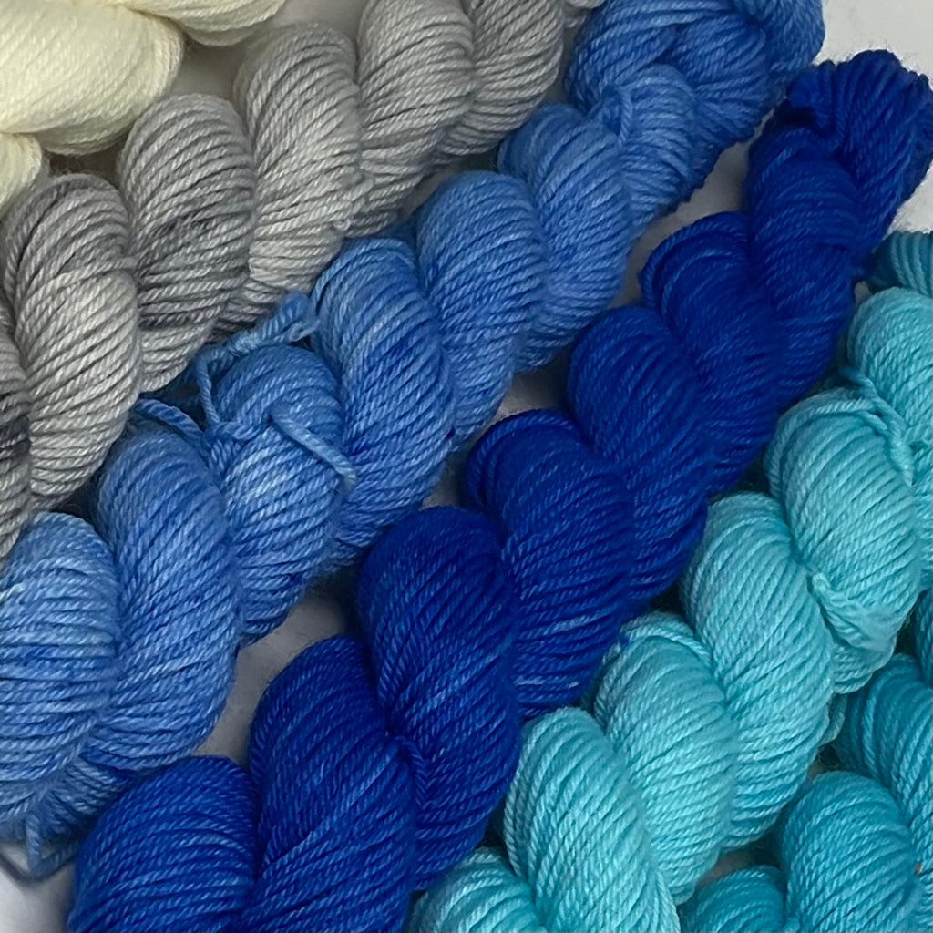 Winter Mini Skein Set for Toes and Heels Approx. 552 yards