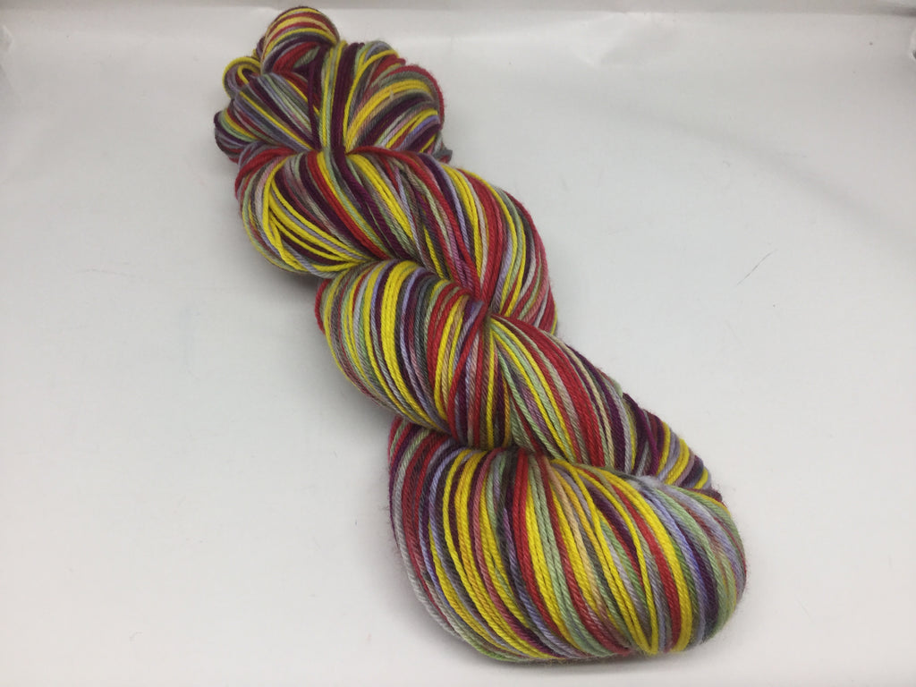 ZomBody Is a CodFish Six Stripe Self Striping Yarn