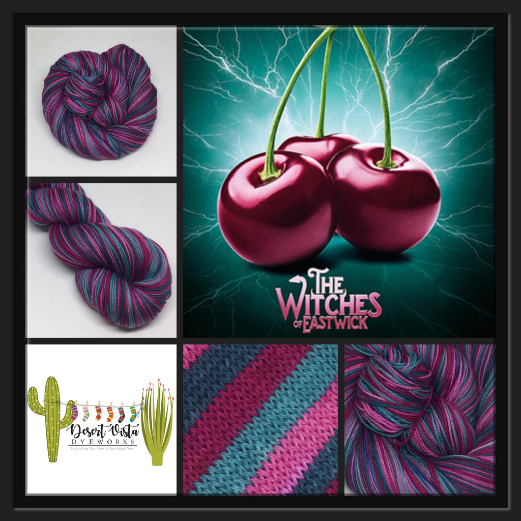 Witches of Eastwick Four Stripe Self Striping Sock Yarn