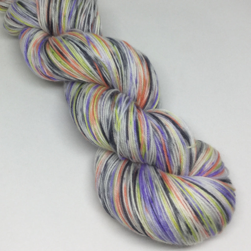 Halloween Confetti Five Stripe Self Striping Speckled Yarn