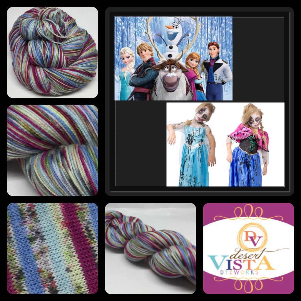 ZomBody Build a Snowman? Six Stripe Self Striping Yarn