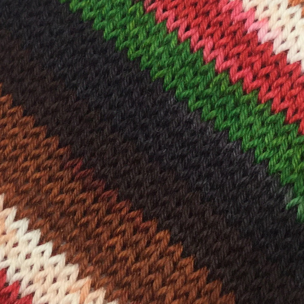 Agatha's Christmas Pudding Six Stripe Self Striping Yarn