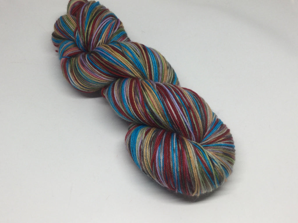 Colors of the ZomBody Wind Six Stripe Self Striping Yarn