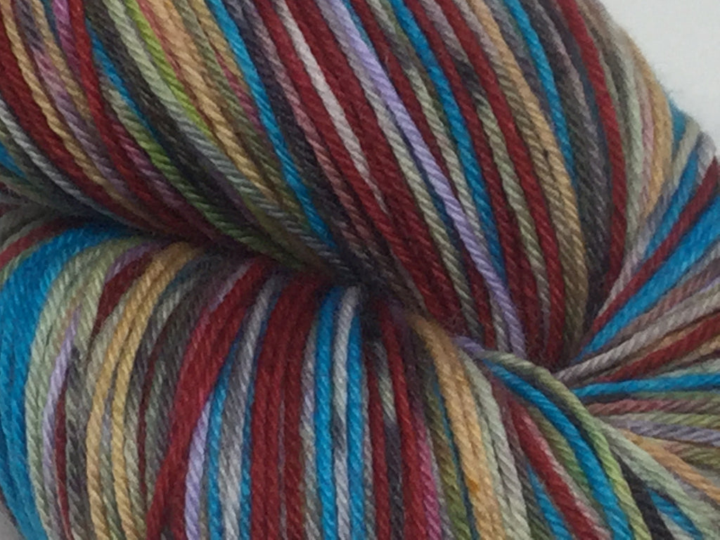 Colors of the ZomBody Wind Six Stripe Self Striping Yarn