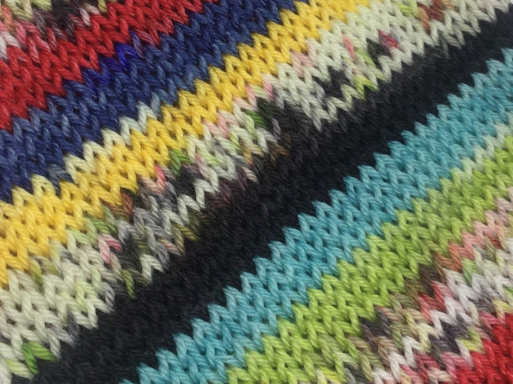 A ZomBody Worth Fighting For Eight Stripe Self Striping Yarn