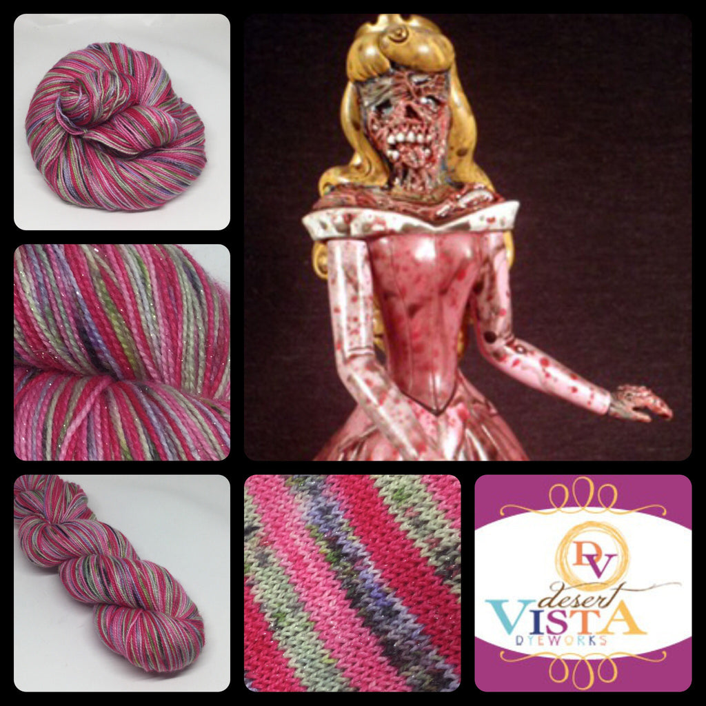 Sleeping ZomBody Four Stripe Self Striping Yarn