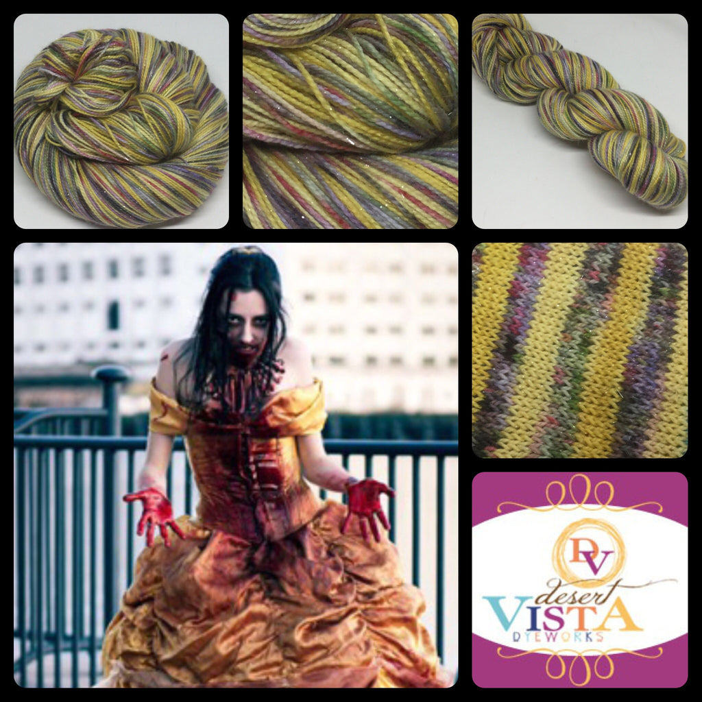 Beauty and The ZomBody Four Stripe Self Striping Yarn