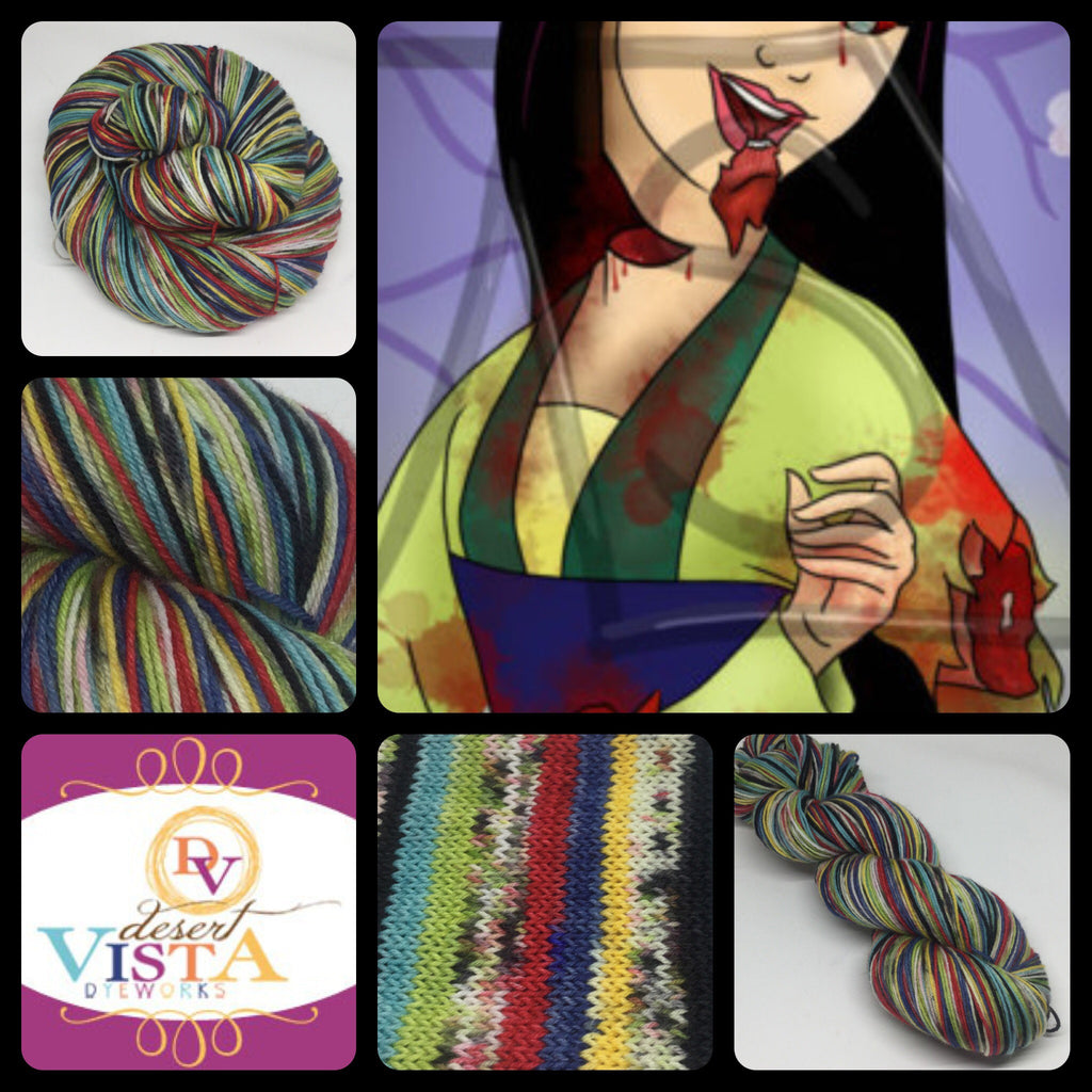 A ZomBody Worth Fighting For Eight Stripe Self Striping Yarn