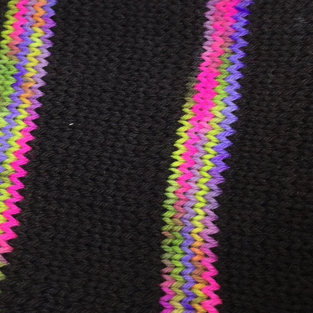 Colors of the Dark Two Stripe Self Striping Yarn