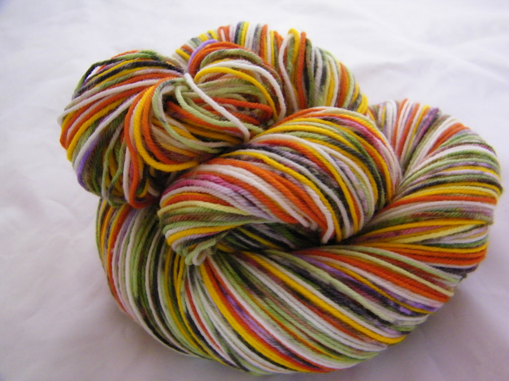 ZomBody's Eating Candy Corn Eight Stripe Self Striping Yarn