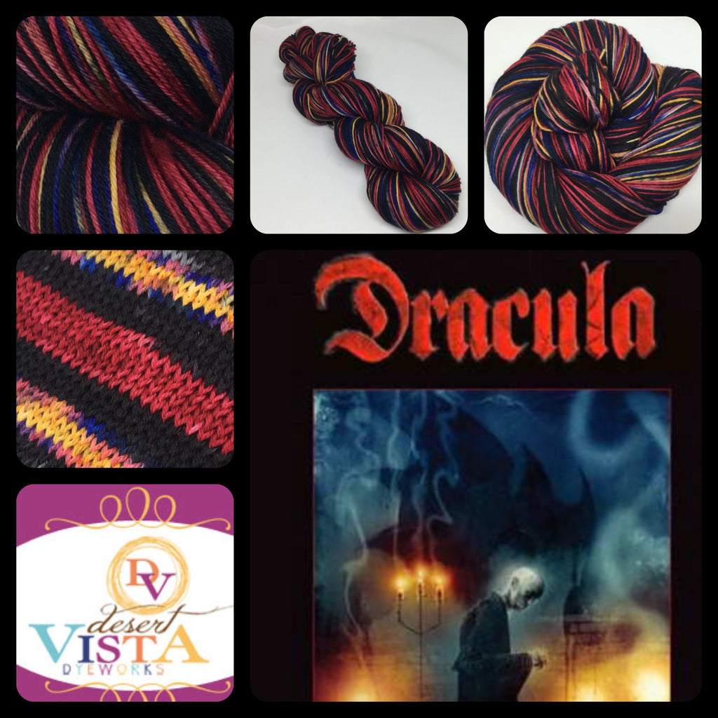 Dracula Four Stripe Self Striping Yarn