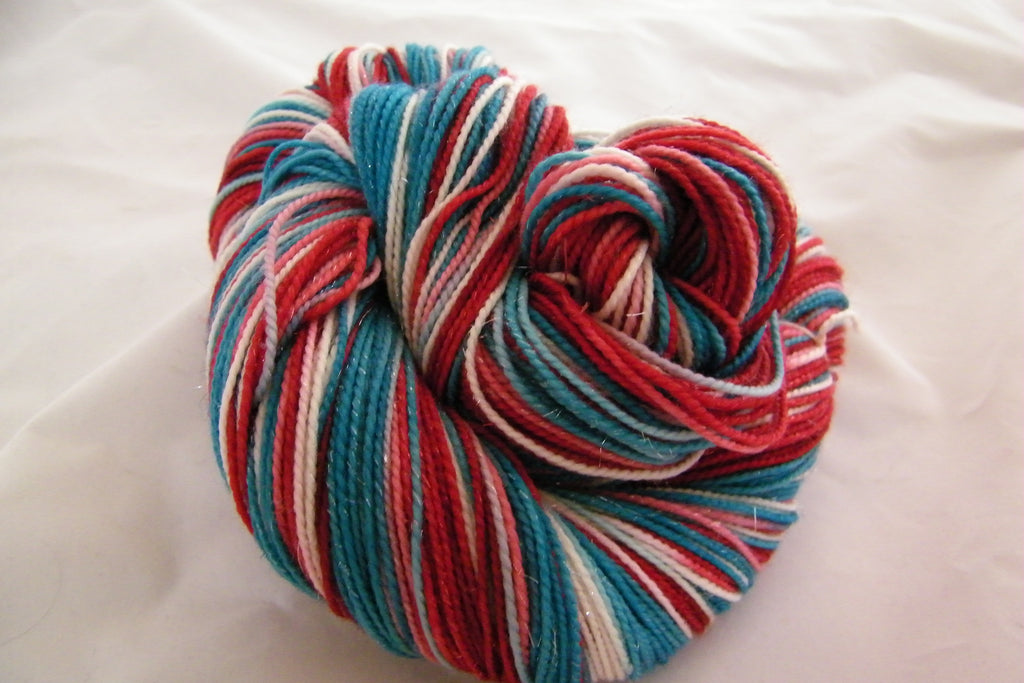 Holiday Wreath Three Stripe Self Striping Yarn