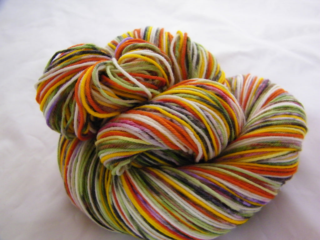 ZomBody's Eating Candy Corn Eight Stripe Self Striping Yarn