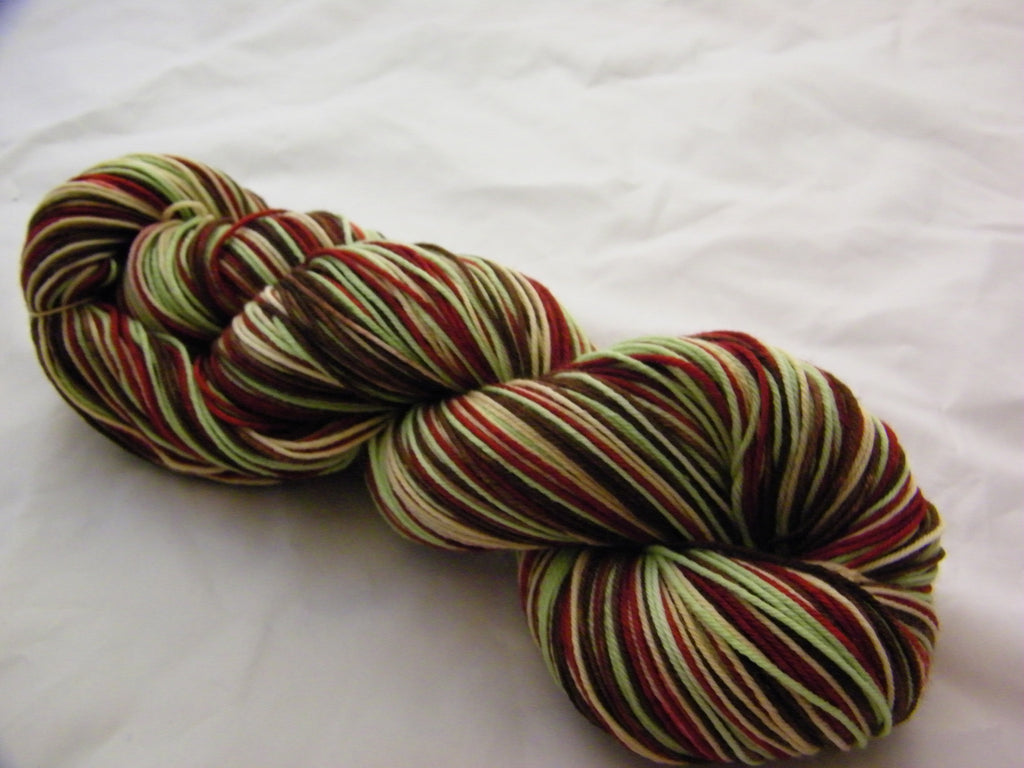 Mint Cocoa Quilt Four Stripe Self Striping Yarn