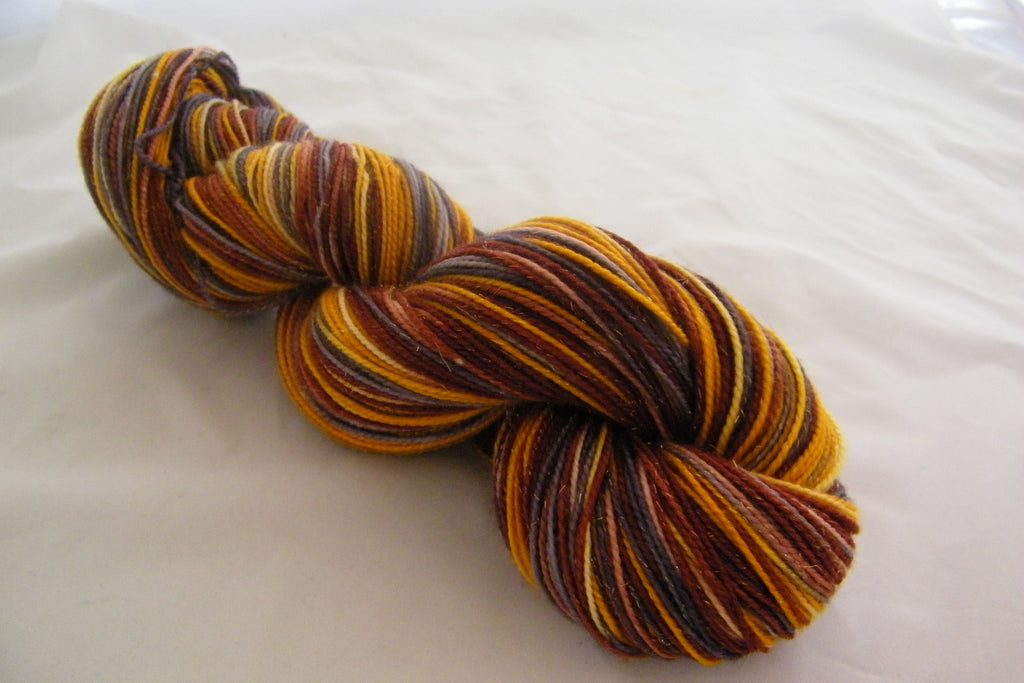 Metallic Holiday Three Stripe Self Striping Yarn