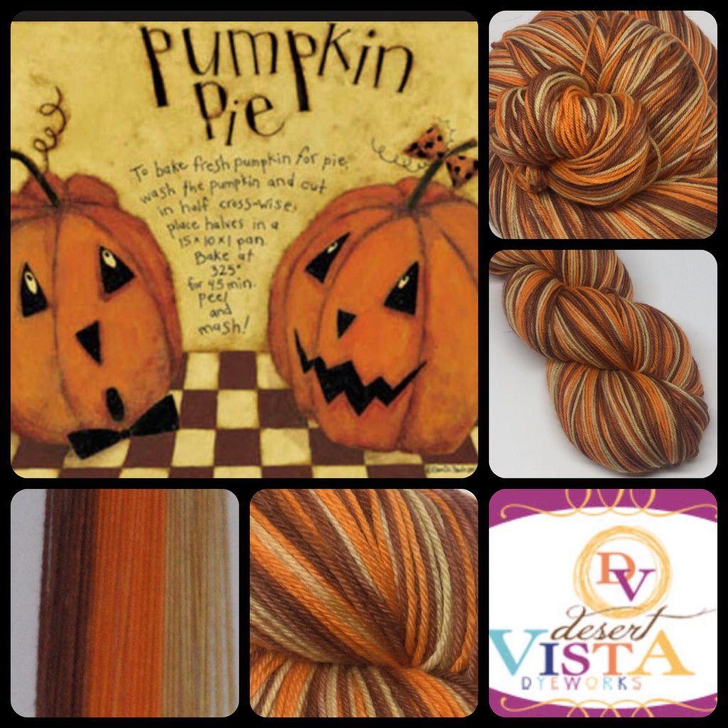 Pumpkin Pie Three Stripe Self Striping Yarn