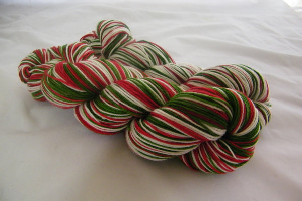 Holiday Stripe Self Striping Yarn - Half Skeins