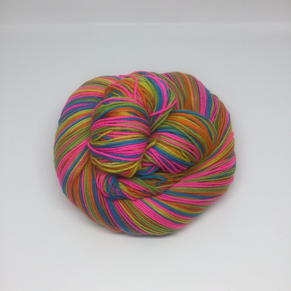 Neon Jelly Bracelets Five Stripe Self Striping Yarn