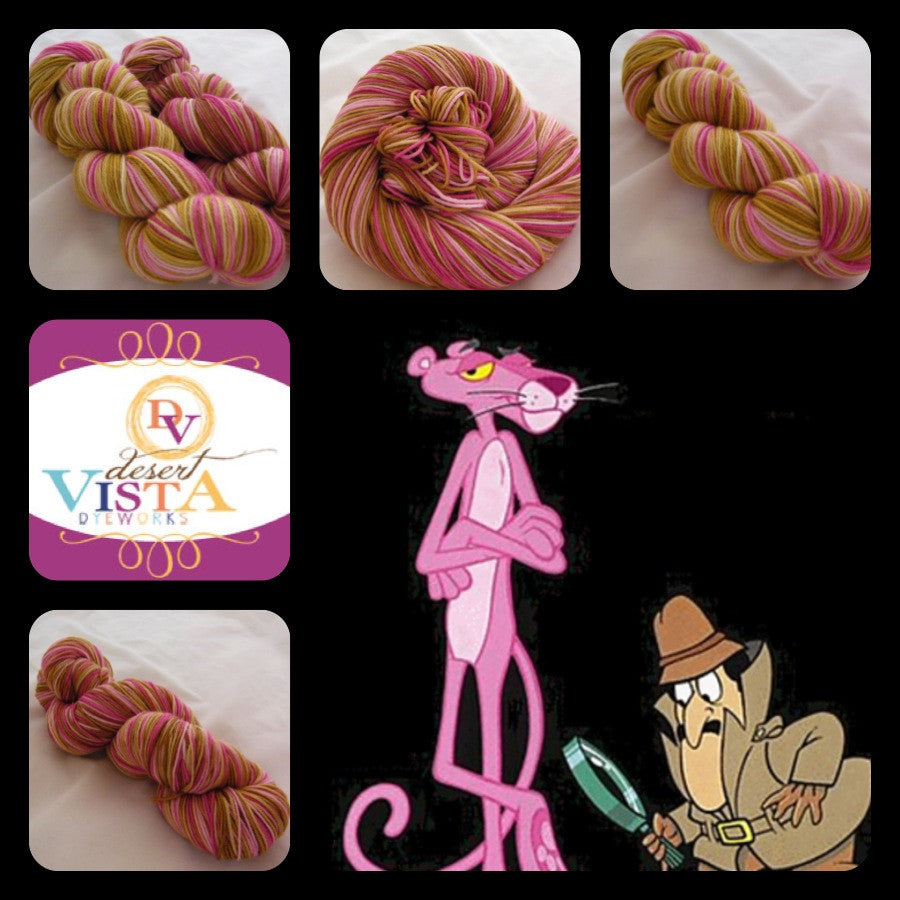 Le Pink Panther Four Stripe Self Striping Yarn