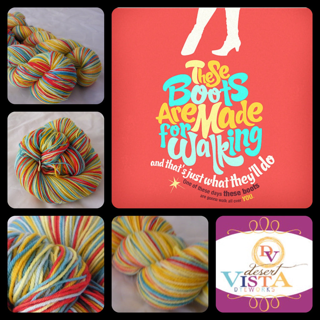 These Boots Five Stripe Self Striping Yarn