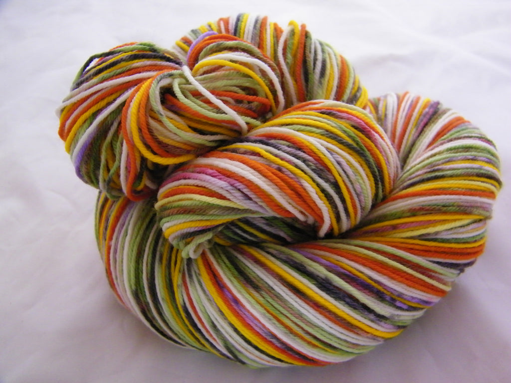 ZomBody's Eating Candy Corn Eight Stripe Self Striping Yarn