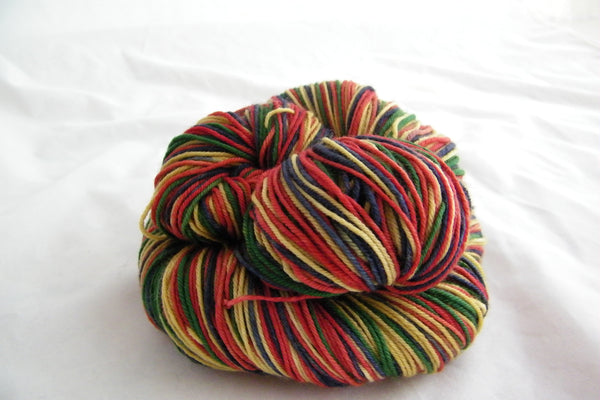 Father Christmas Four Stripe Self Striping Yarn