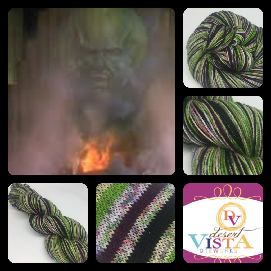 Zombody is Off to See the Wizard SixStripe Self Striping Yarn