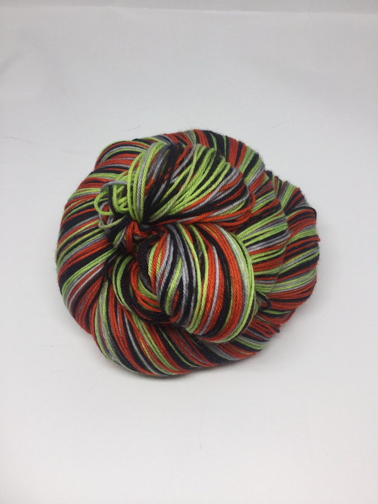 Scaredy Cat Four Stripe Self Striping Yarn