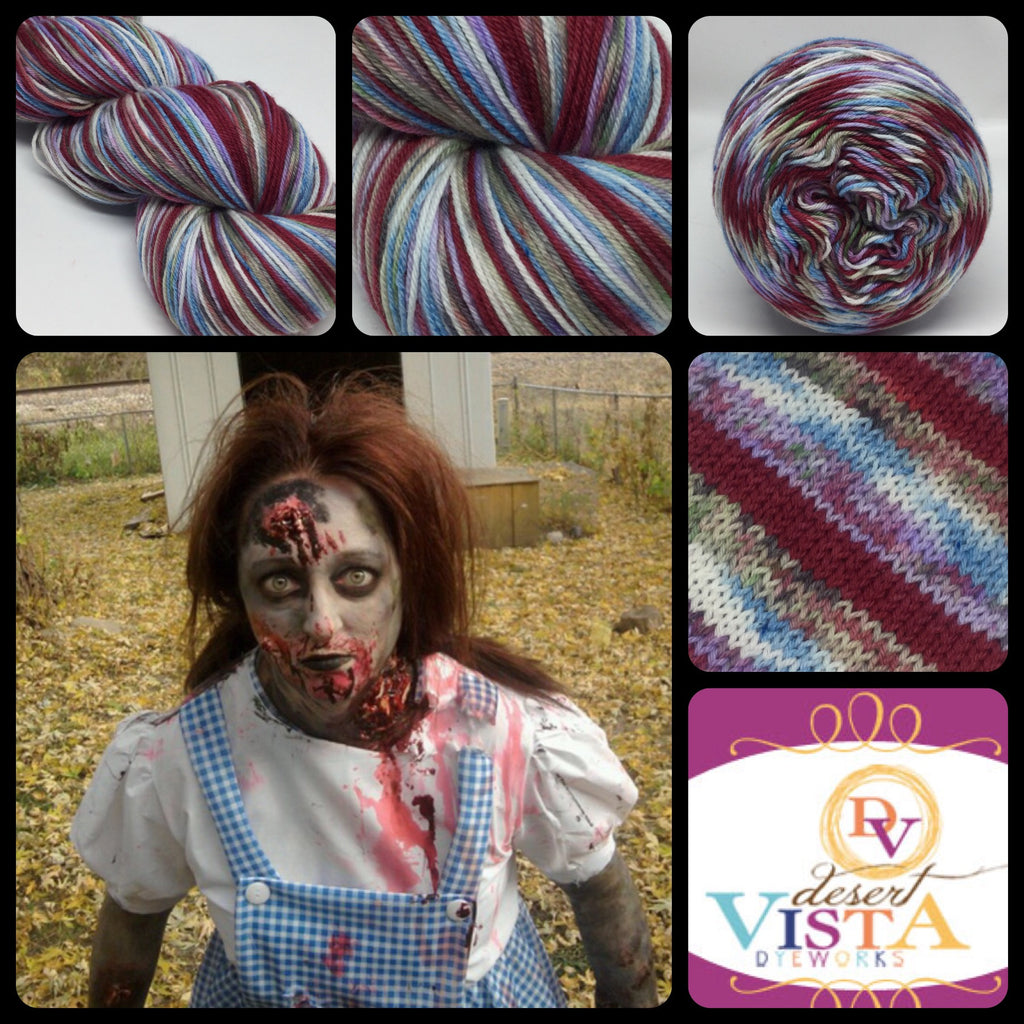 ZomBody's Not in Kansas Four Stripe Self Striping Yarn