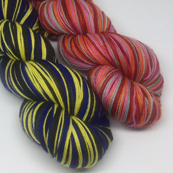 Pac Man Half Skeins Stripe Self Striping Yarn