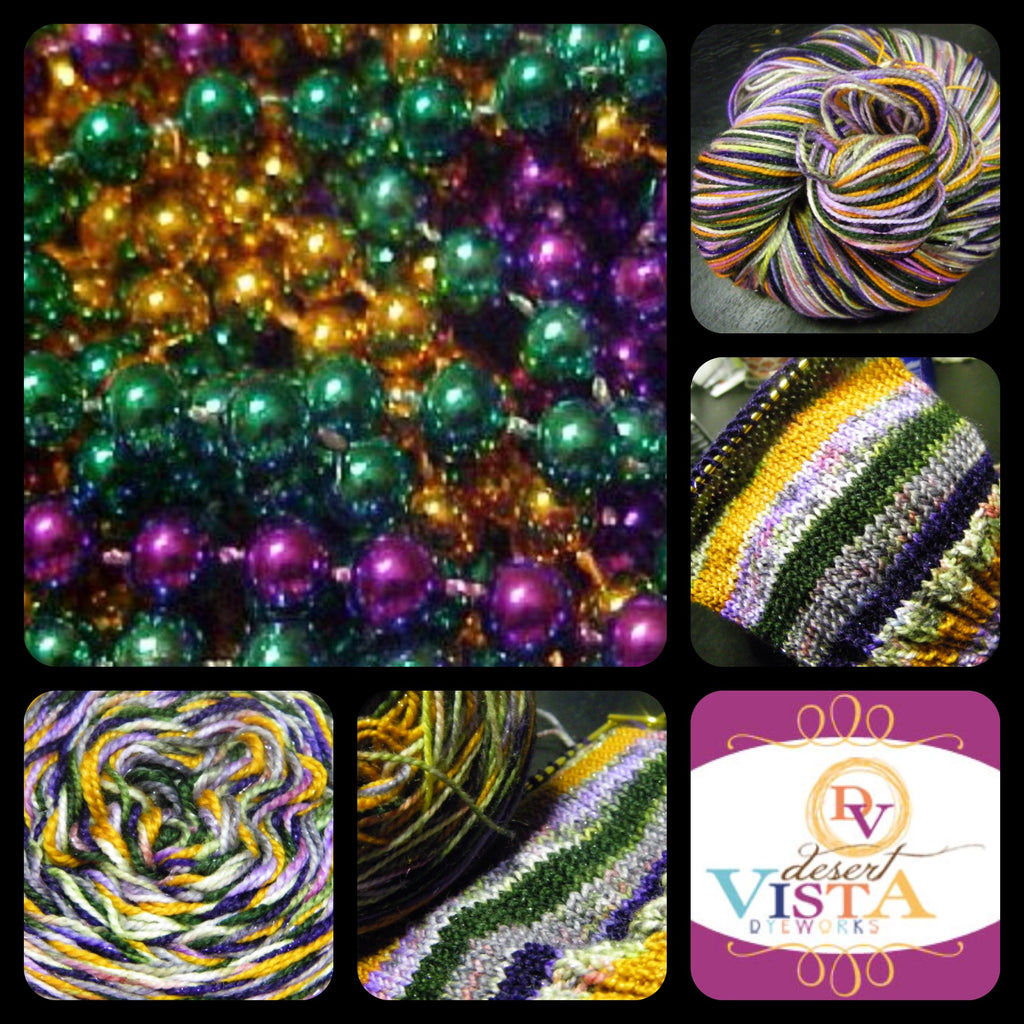 ZomBody Throw Me Some Beads Six Stripe Self Striping Yarn