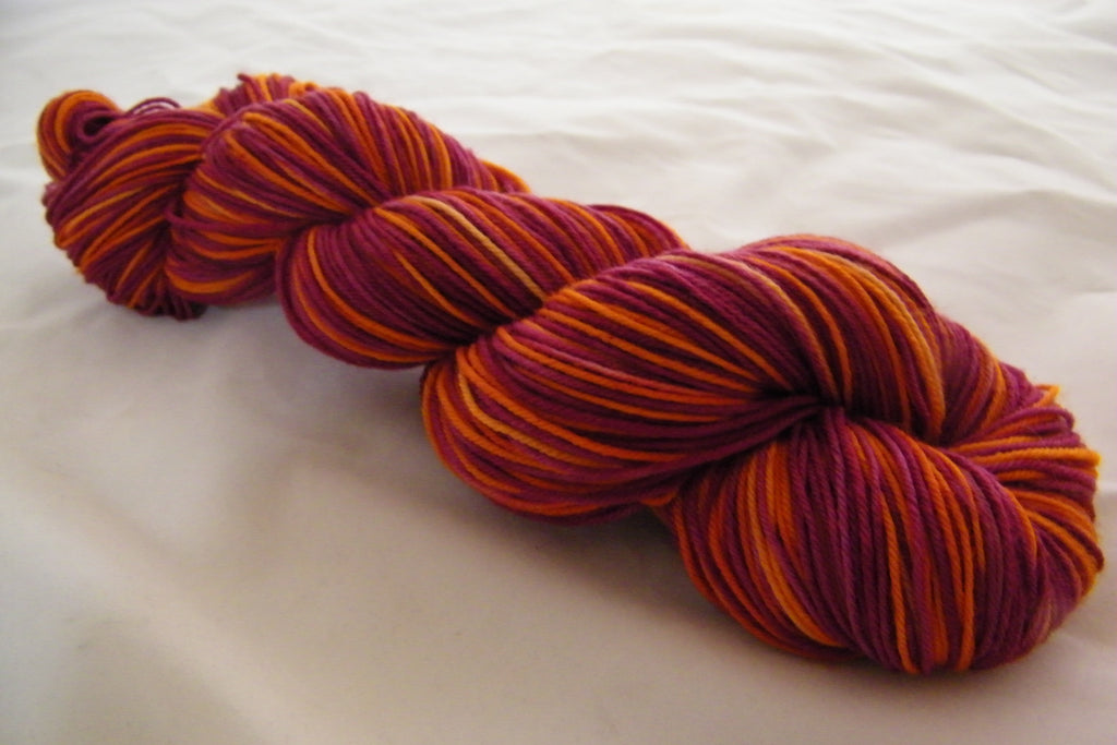 Cranberry Sauce Two Stripe Self Striping Yarn