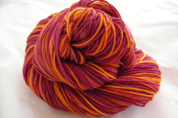 Cranberry Sauce Two Stripe Self Striping Yarn