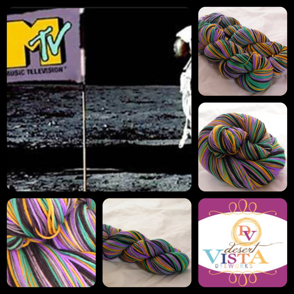 I Want My MTV Five Stripe Self Striping Yarn