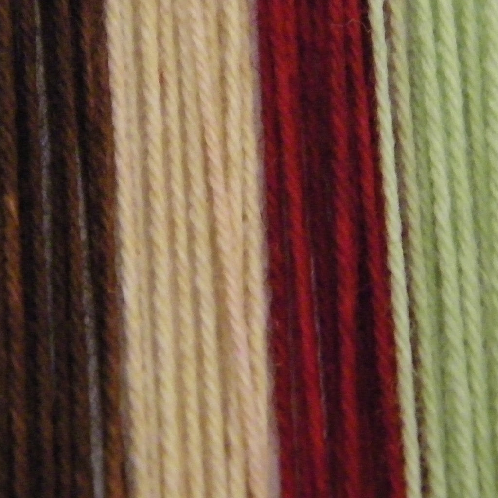 Mint Cocoa Quilt Four Stripe Self Striping Yarn
