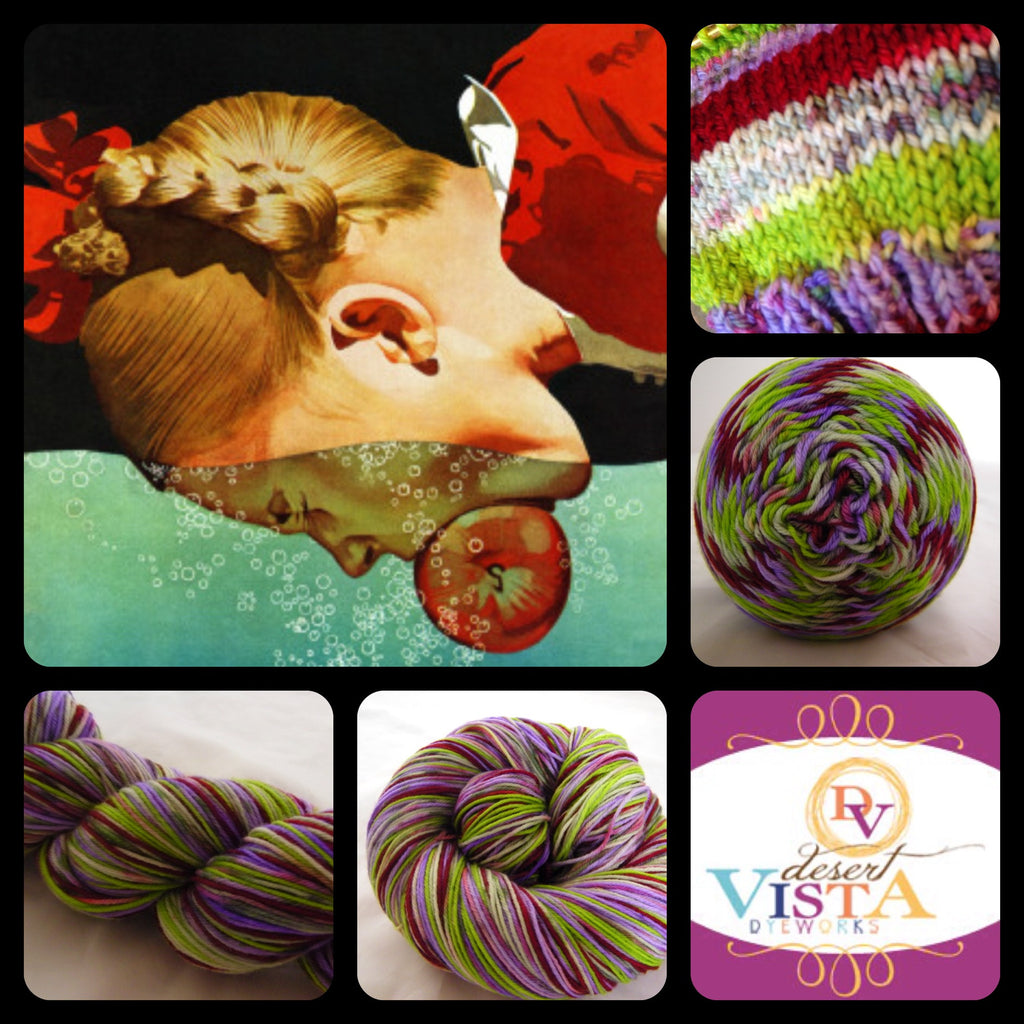 ZomBody's Bobbin' for Apples Four Stripe Self Striping Yarn