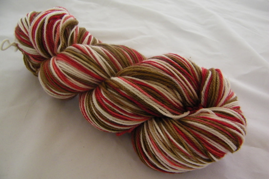 Peppermint Hot Chocolate Four Stripe Self Striping Yarn