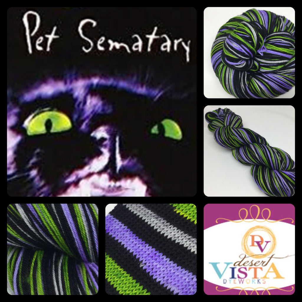 Pet Sematary Six Stripe Self Striping Yarn