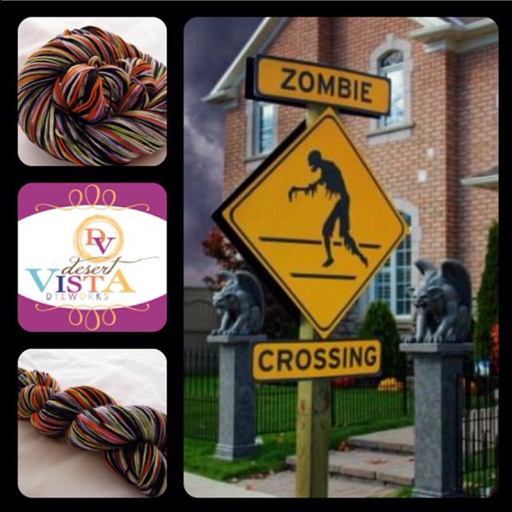 ZomBody Says Boo! Four Stripe Self Striping Yarn