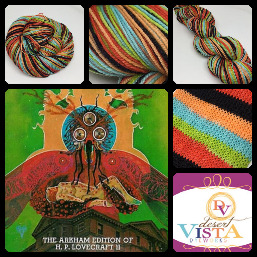 H. P. Lovecraft Five Stripe Self Striping Yarn