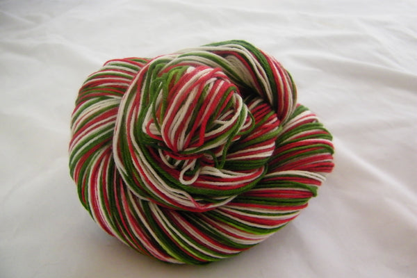 Holiday Stripe Thick Four Stripe Self Striping Yarn