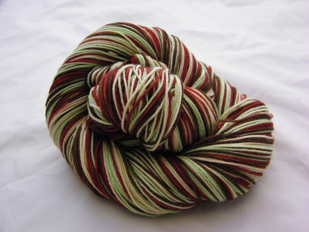 Mint Cocoa Quilt Four Stripe Self Striping Yarn