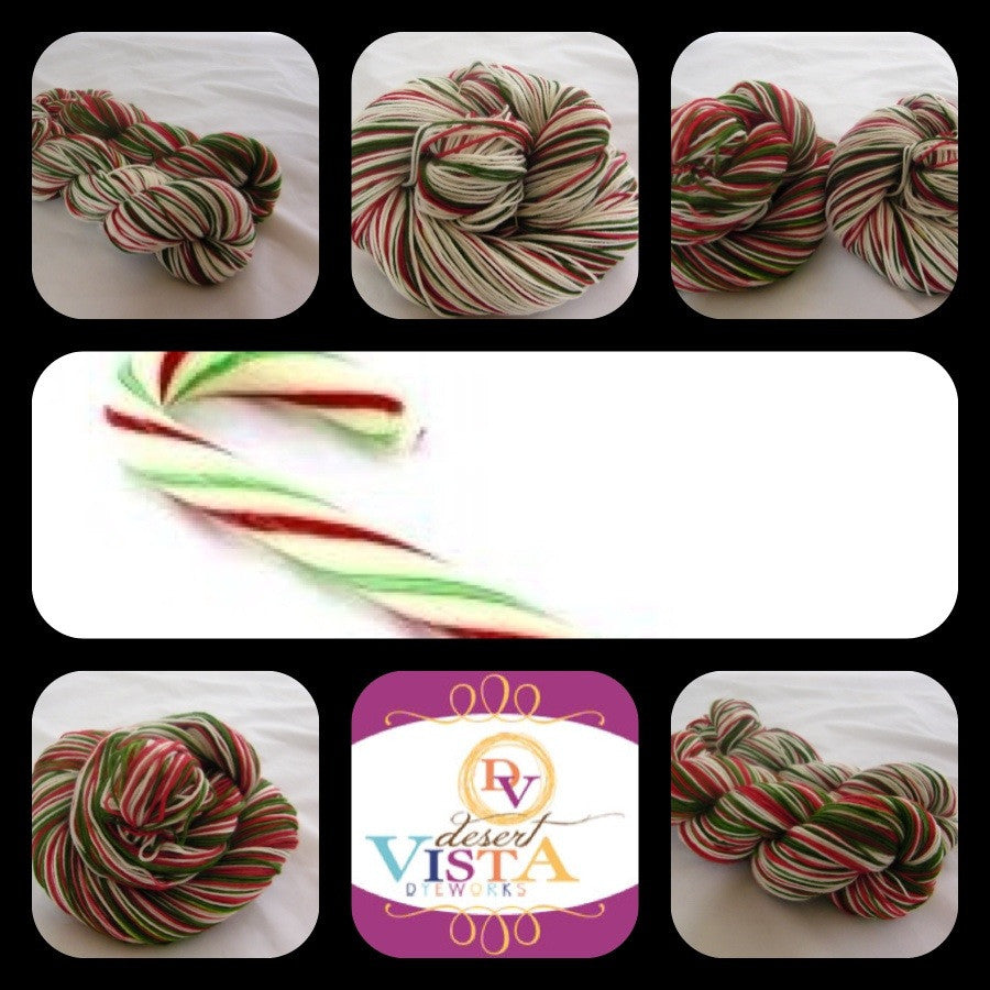 Holiday Stripe Thin Four Stripe Self Striping Yarn