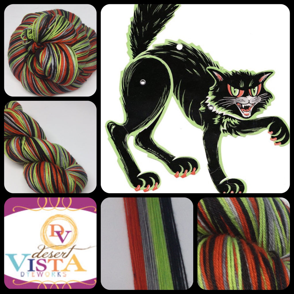 Scaredy Cat Four Stripe Self Striping Yarn