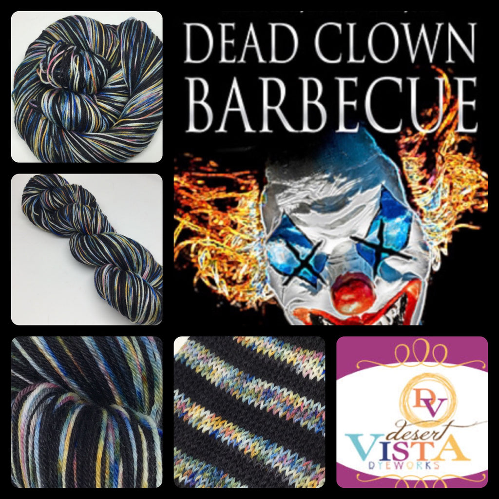 Dead Clown BBQ Four Stripe Self Striping Yarn