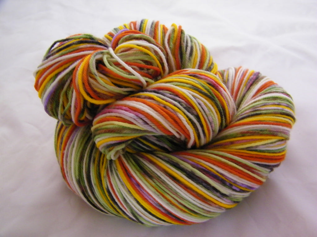 ZomBody's Eating Candy Corn Eight Stripe Self Striping Yarn